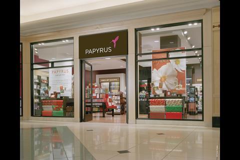 The Papyrus chain has a premium position compared with Clinton, which has lost out to rivals Funky Pigeon and Moonpig